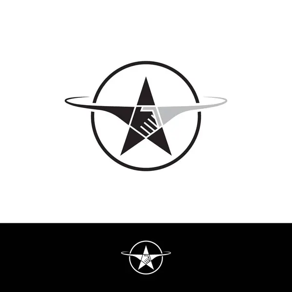 Star Deal Gezegen simgesi logo tasarımı illüstrasyonu
