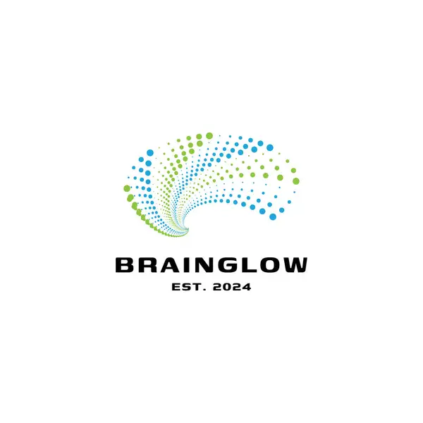 Simge şekilli logo tasarımı illüstrasyonlu beyin parıltısı