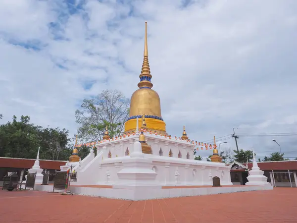 Chumphon Thajsko Května 2022 Zlatá Pagoda Wat Phra Borommathat Sawi — Stock fotografie