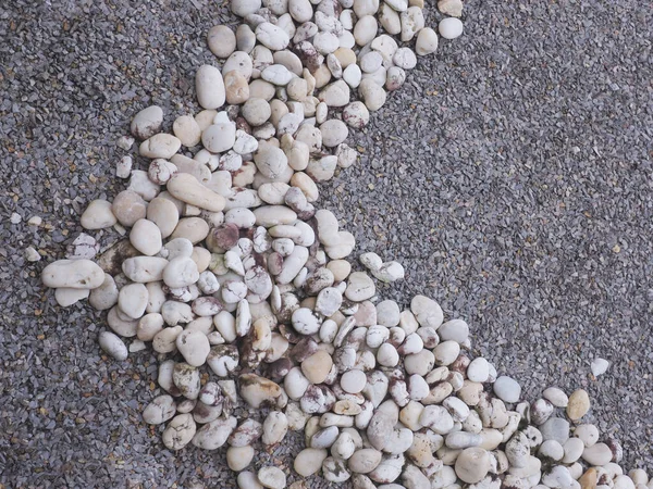 Çakıl Taşlı Çakıl Taşlarını Kapatın Küçük Kaya Zemininin Dokusu Bahçe — Stok fotoğraf