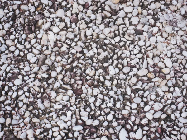 Zamknij Żwir Kamienie Drogowe Tło Kamienia Tekstura Małych Kamieni Ziemi — Zdjęcie stockowe