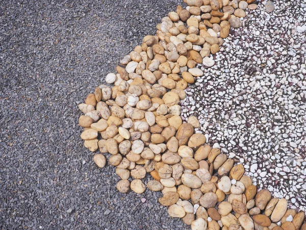 Schließen Sie Kieselsteine Straße Stein Hintergrund Textur Von Kleinen Felsen — Stockfoto