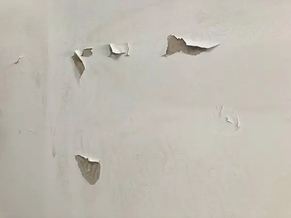 Close Defect Water Stain White Ceiling Peeling Paint Moldy Wall — Stock Photo, Image