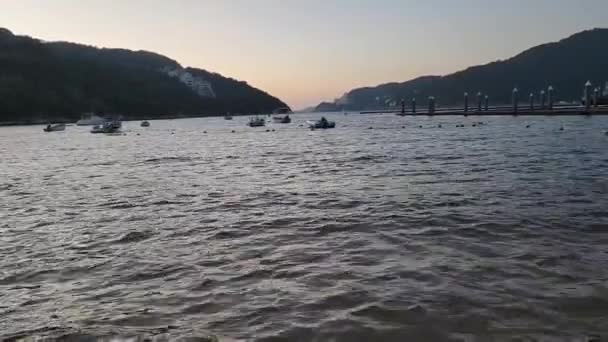 View Sunset Bay Puerto Marques Acapulco Mexico — Stok video