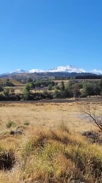 Vue Sur Volcan Nevado Toluca Avec Neige Depuis Une Vallée — Video