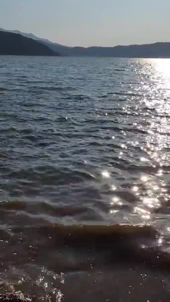 Вид Озеро Вале Браво После Обеда — стоковое видео