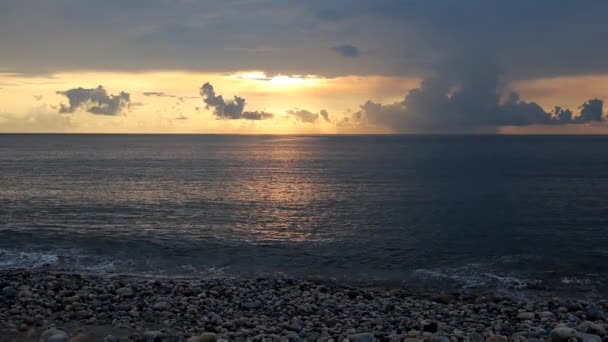Vista Uma Paisagem Marinha Puerto Vallarta Durante Pôr Sol Temporada — Vídeo de Stock