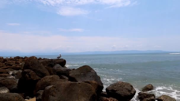 在阳光灿烂的日子里 墨西哥蒙塔角海滩上的热带风景 — 图库视频影像