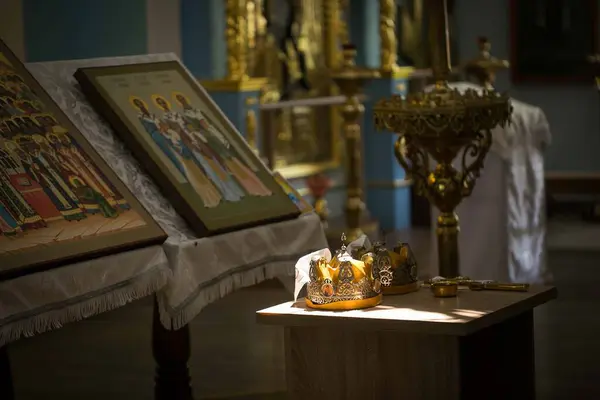 Kudüs, İsrail 'deki İsa' nın doğumu kilisesinin içinde.