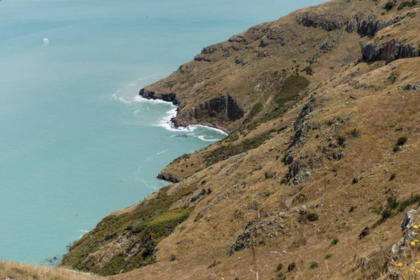 Seascape National Park New Zealand Sea Bay Rocky Shore Wallpaper — Stock Photo, Image