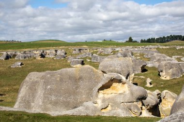 Kuzey Otago, Yeni Zelanda 'daki fil kayaları. NZ 'deki güney adasının turistik yerleri. Doğal cazibeler.