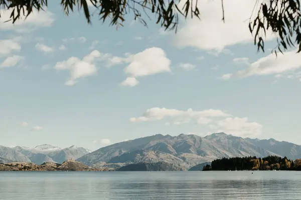 Landscape Mountain Lake Wanaka New Zealand Travel Concept — Stock Photo, Image