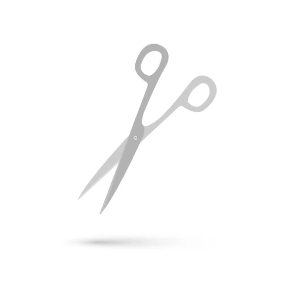 Scissors Vecor Symbol Isolated White Backround — Stock Vector