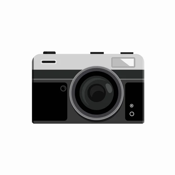 Câmera Retro Vetor Ícone Isolado — Vetor de Stock