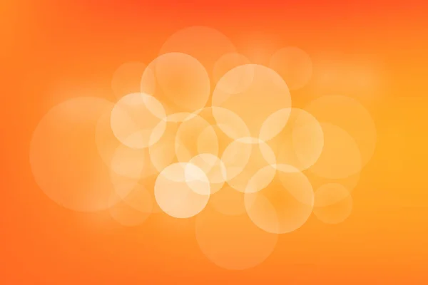 Fondo Abstracto Vector Naranja Con Círculos Transparentes — Vector de stock