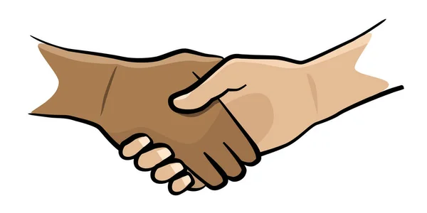 Symbol Handshake Koncept Přátelství Ikona Řešení — Stockový vektor