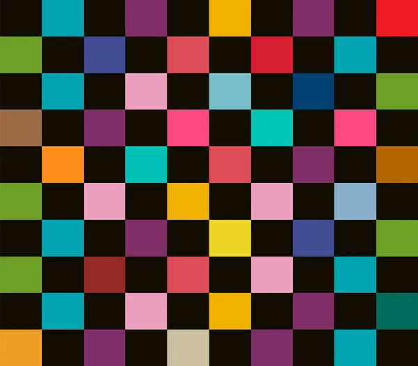 色彩斑斓的平面矩形无缝背景 — 图库矢量图片