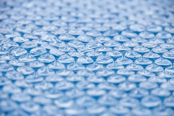 Hoja Burbuja Manta Solar Detalle Cubierta Piscina Plástico —  Fotos de Stock