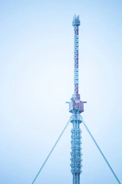 Заморожений Щогли Радіатор Випромінювальна Вежа — стокове фото