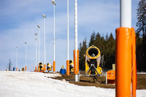 Stock image Snow cannons - artificial snow makers