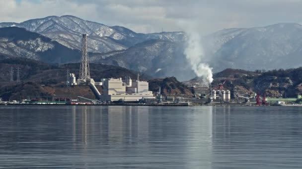 Caducidad Una Central Térmica Prefectura Fukui Japón — Vídeos de Stock