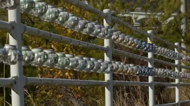 Alumínio Pode Enrolar Spinners Linha Estrada Para Kakuijima Prefeitura Okayama — Vídeo de Stock