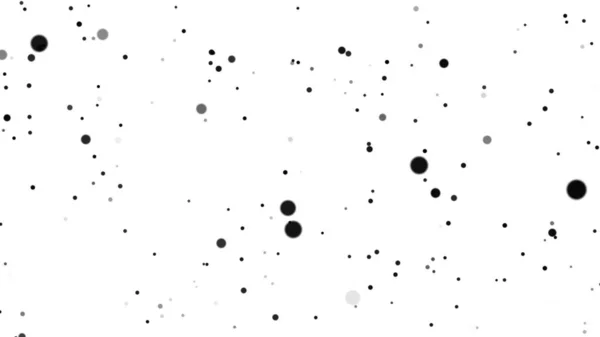 Black Dots Various Sizes White Background Paint Splatter Abstract Background — Stock Photo, Image