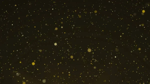 明るい黒の背景に金色の輝く粒子とグラマーの背景 黄金の星 輝く塵 スクリーンセーバーのためのコンフェッティ プレゼンテーション お祝いと休日 — ストック写真