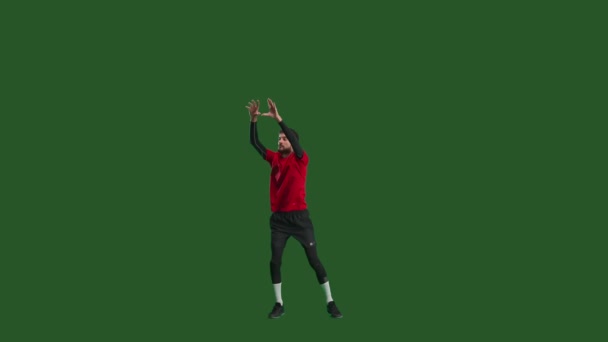 선수가 튀기고 손으로 것이다 기술을 연습하는 점프하고 순간이죠 스포츠를 남자의 — 비디오