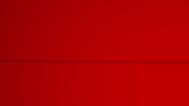 Вібраційне Волосся Розтягується Горизонтальній Лінії Червоному Тлі Макро Знімок Коливального — стокове відео