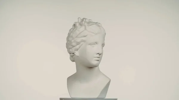 Nahaufnahme Der Schönen Antiken Göttin Venus Marmorstatue Porträt Einer Weiblichen — Stockfoto