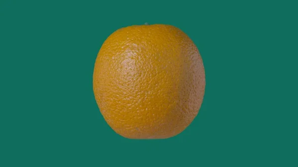 健康的水果和蔬菜创意概念 水果与彩色屏幕的对比 Closeup Studio Shot Orange Citrus Isolated Blue Background — 图库照片