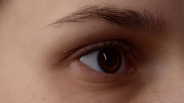 Skin Texture Eyecare Beauty Creative Advertisement Concept Portrait Vision Macro — Stock Photo, Image