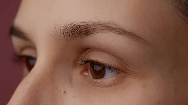 Textura Pielii Frumusețea Ochilor Concept Publicitate Creativă Vedere Portret Împușcată — Fotografie, imagine de stoc