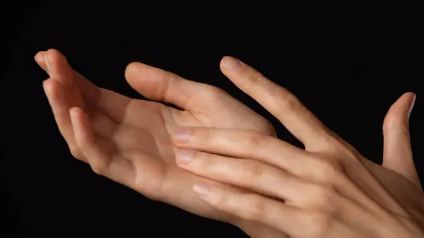 Textura Pele Conceito Cuidados Com Mão Retrato Parte Corpo Modelo — Fotografia de Stock