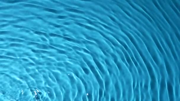 Концепция Творческой Рекламы Воды Света Крупный План Аква Поверхности Красивая — стоковое видео
