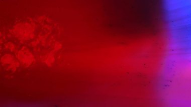 Su ve sıvı, yaratıcı ve soyut kavramları karıştırıyor. Su yüzeyinin yakın çekim stüdyosu. Canlı derin neon renkli mürekkep karışımı güzel canlı doku efekti yaratıyor, soyut arka plan duvar kağıdı.