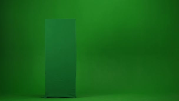 Зелений Екран Ізольований Ключове Відео Хромосоми Захоплює Мумію Яка Заглядає — стокове відео