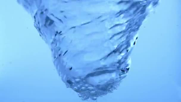 Water Whirlpool Creative Advertisement Concept Close Shot Aqua Vortex Macro — Stock Video