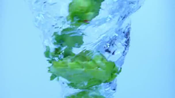 Víz Whirlpool Kreatív Reklám Koncepció Közelíts Aqua Örvényre Makro Stúdió — Stock videók