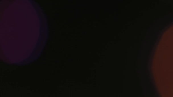 Анаморфные Линзы Освещают Концепцию Креативной Рекламы Шаблон Отражений Кинематографа Абстрактное — стоковое видео