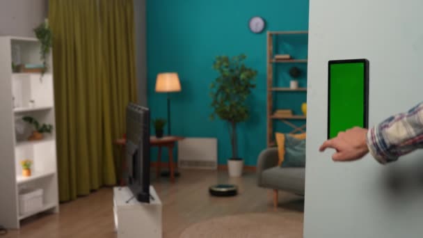 Smart House Concept Publicité Créative Près Salle Tir Focus Sur — Video
