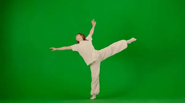 Moderne Kreative Choreographie Und Tanzkonzept Porträt Einer Tänzerin Attraktives Junges — Stockfoto