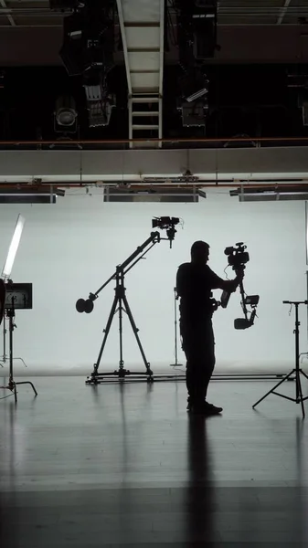Music Clip Studio Set Shooting Hip Hop Video Dance Scene – stockfoto
