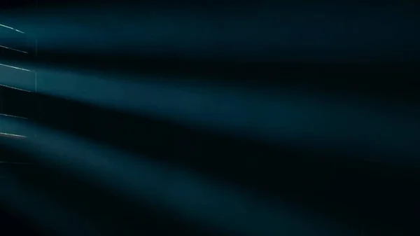 Billowing Smoke Fog Black Background Illuminated Spotlight Blue Neon Light — Stock Photo, Image