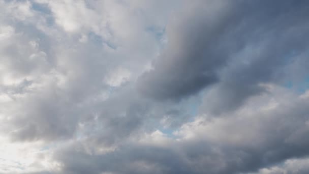 Viharfelhők Timelapse Sötét Felhők Zárják Napot Vihar Előtt — Stock videók