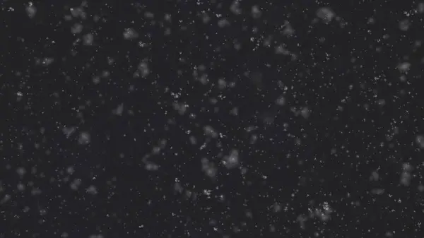 Winter Fluffy Snow Starry Sky Black Background Overlay Effect — Stock Photo, Image