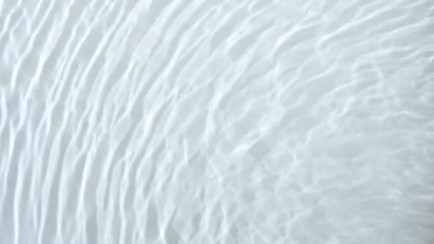 Latar Belakang Tekstur Air Yang Dirotasi Atau Abstrak Gelombang Putih — Stok Video
