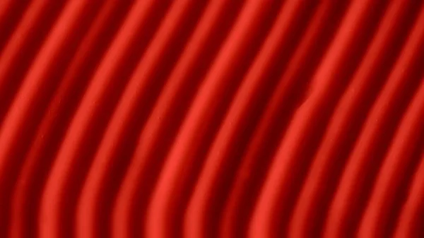 赤い色のストライプと毛皮のパターンを持つクリームテクスチャ 顔やボディの化粧品 クローズアップ 美容業界広告のクリエイティブコンセプト — ストック写真