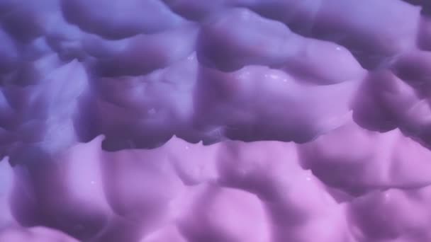 Красота Средства Уходу Кожей Реклама Творческой Концепции Закройте Снимок Фиолетово — стоковое видео